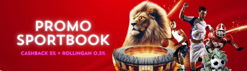 DOUBLE BONUS CASHBACK 5% DAN ROLLINGAN 0,5% SPORTBOOK